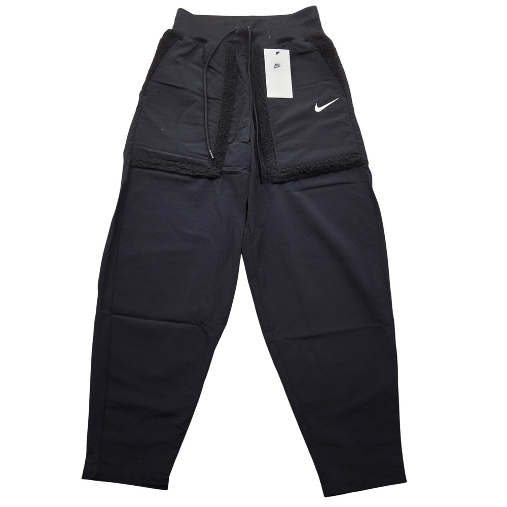 NWT Nike Sportswear Essential Woven High-Waisted Pants Fur Pockets Womens‎ XS